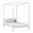 Single bed with canopy N02 wooden in custom RAL/NCS color – solid wood, Nizio