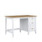Desk 3S wooden white with oak in office – Scandinavian arrangement, Nizio