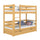 Natural Pine Wooden Bunk Bed with Drawer – Children’s Room, Solid Wood, Scandi