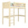 Clear Pine Wooden Loft Bed – Children’s Room, Solid Wood, Scandi Style