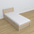 Oak bed with drawer bleached oak – dimensions and diagram, Nizio Home