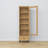Vetrina in rovere 1S 57 Scandi nero / rovere naturale