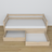 Sofa bed oak bleached oak – angled view, scandi