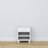 Comodino in legno 1S N02 Scandi bianco
