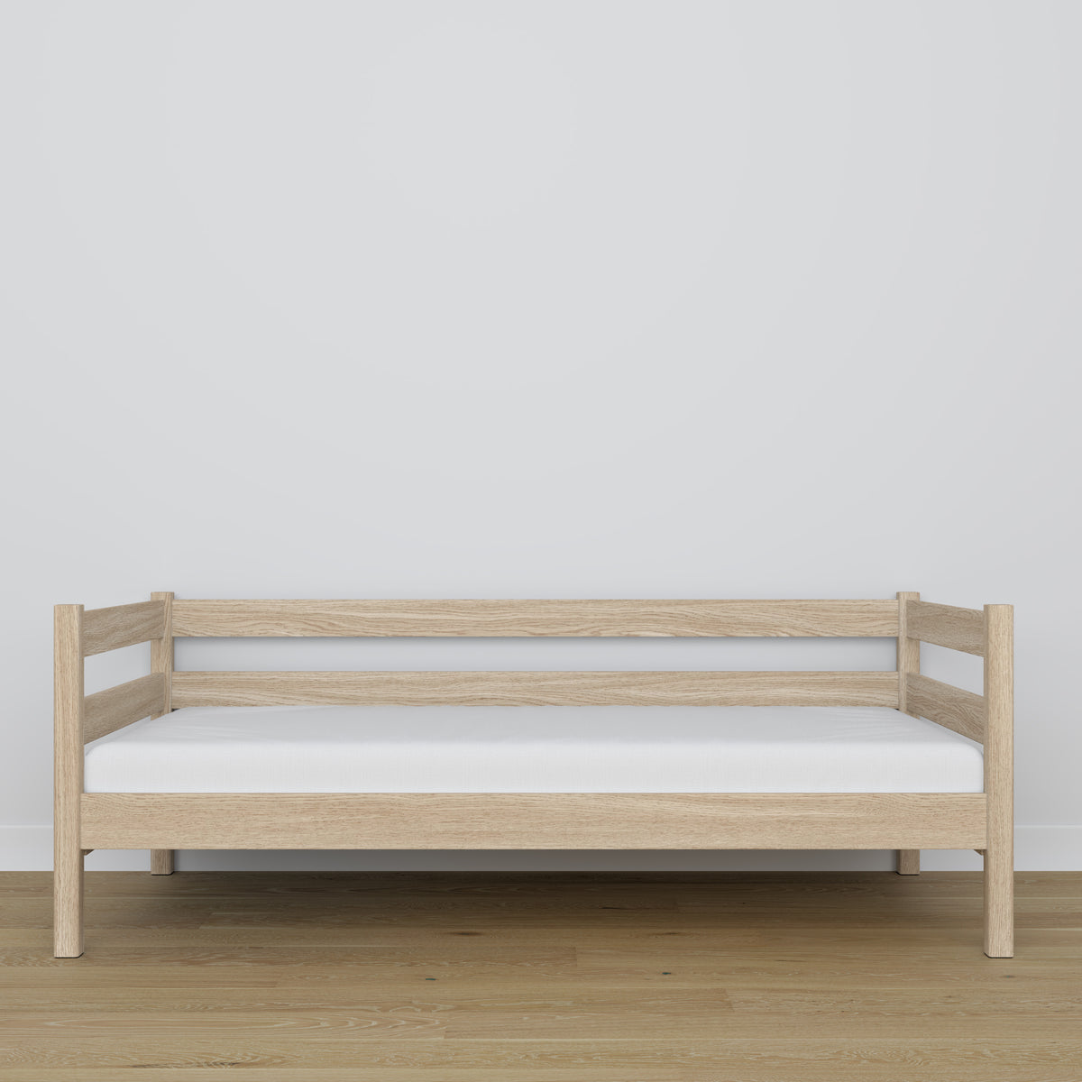 Sofa bed oak bleached oak – wood details and joints, Nizio Home
