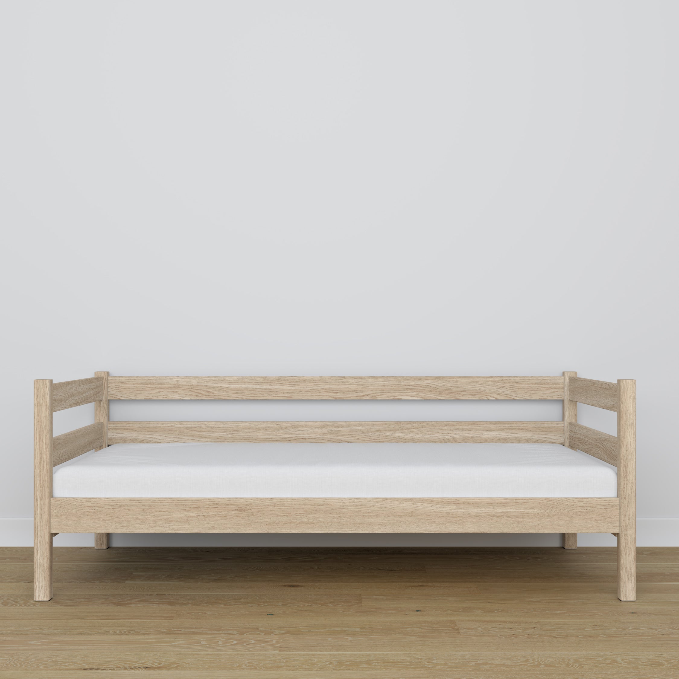 Sofa bed oak bleached oak – wood details and joints, Nizio Home