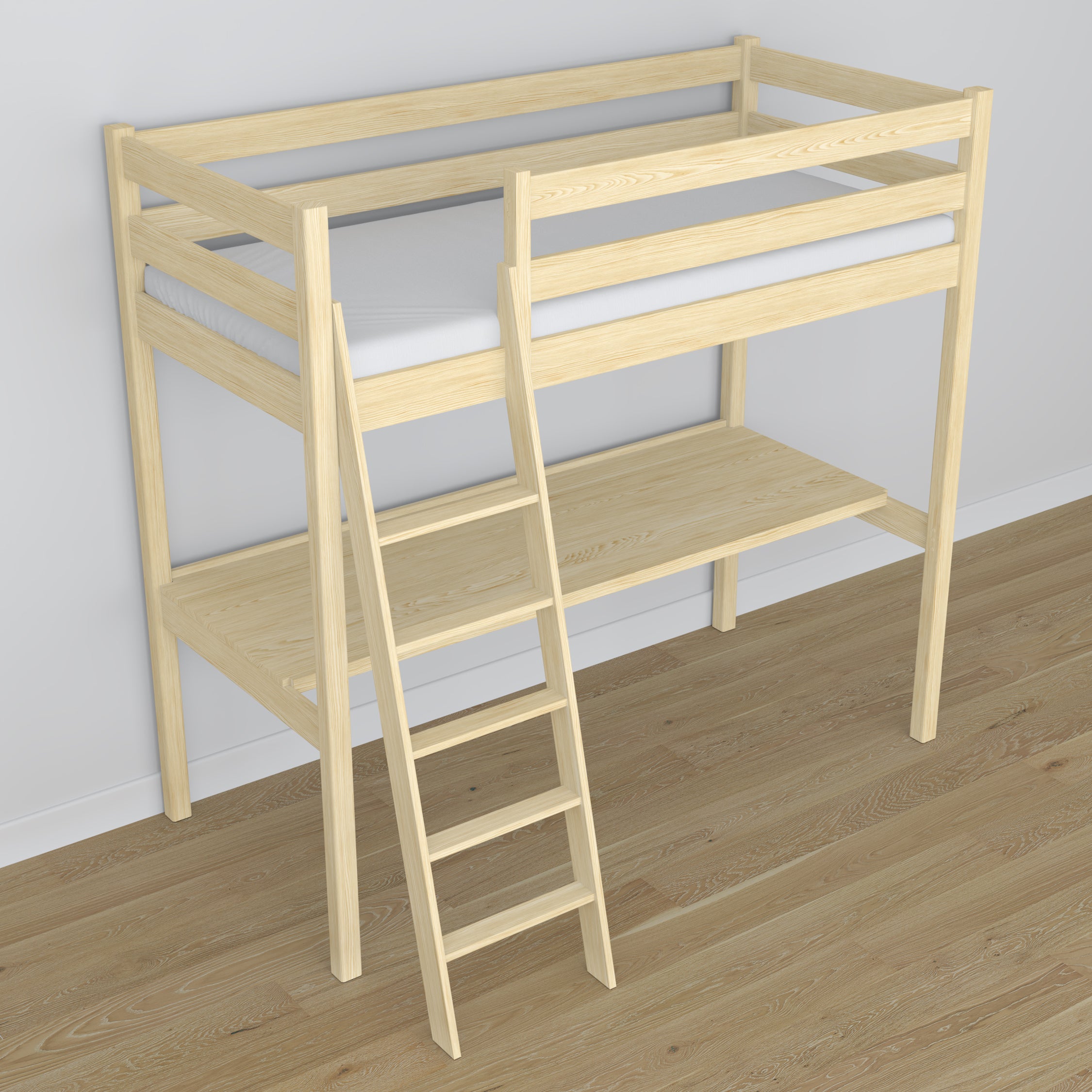 Nizio pine slatted base for loft bed – compatible with every model
