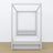 Bed grey with canopy – open drawer, wooden, Nizio Home