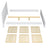 Double bed with drawer black with oak made of wood – side view, Nizio