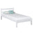 Single bed N01 wooden in custom RAL/NCS color – solid wood, Nizio