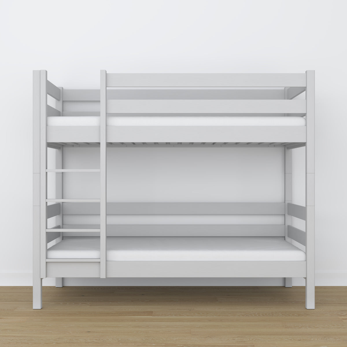 Grey Wooden Bunk Bed – Side View, Nizio Home