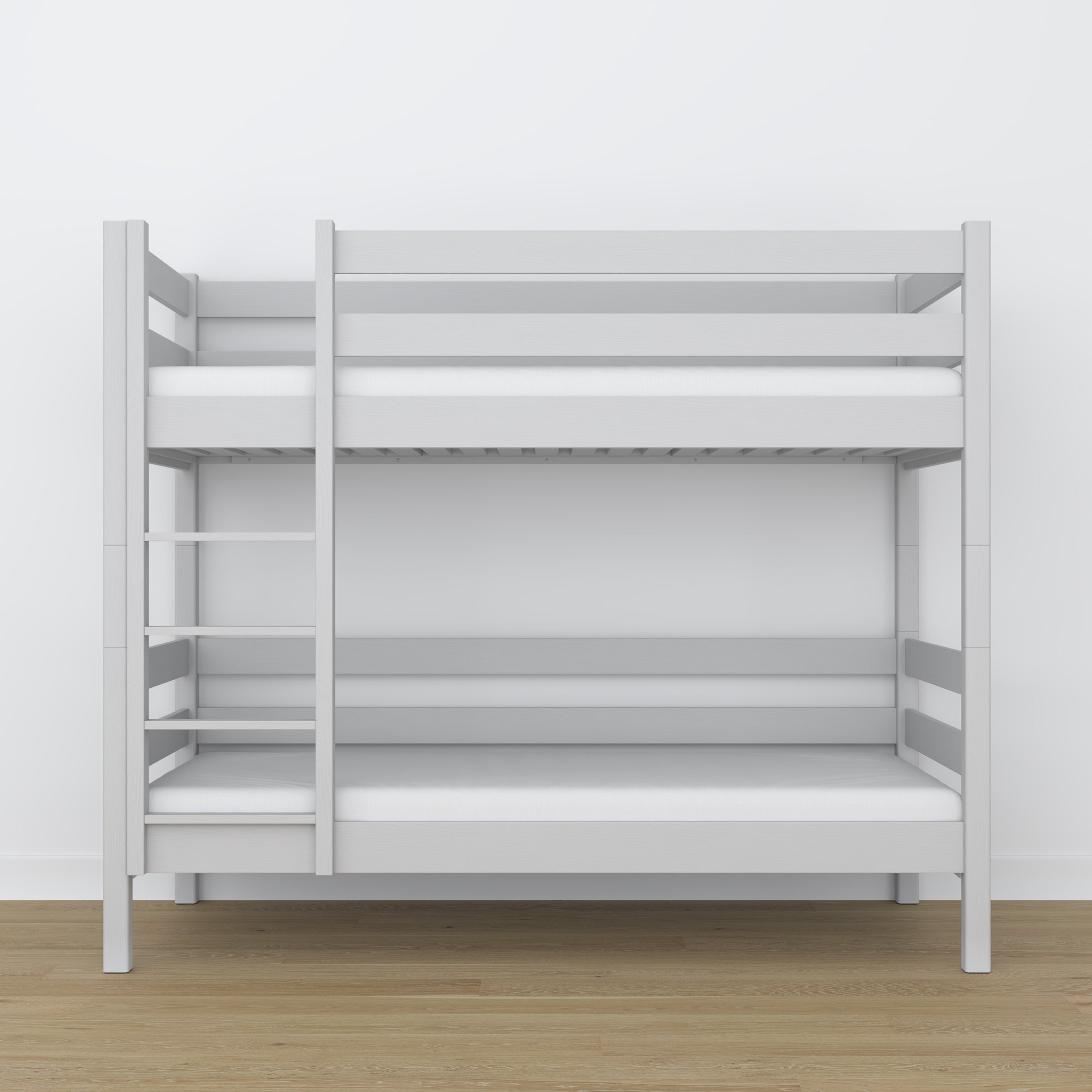 Grey Wooden Bunk Bed – Side View, Nizio Home