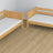 Natural Pine Wooden Bunk Bed – Interior of Mattress Drawer, Children’s Room