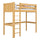 Natural Pine Wooden Loft Bed – Children’s Room, Solid Wood, Scandi Style