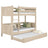 Bleached Oak Bunk Bed for Children – Mattress Drawer, Oak, Nizio