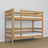 Natural Oak Oak Bunk Bed – Side View, Nizio Home