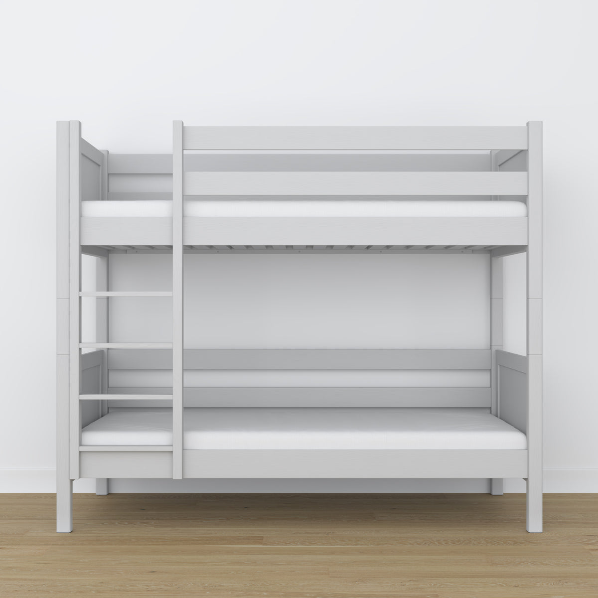 Grey Wooden Bunk Bed – Side View, Nizio Home