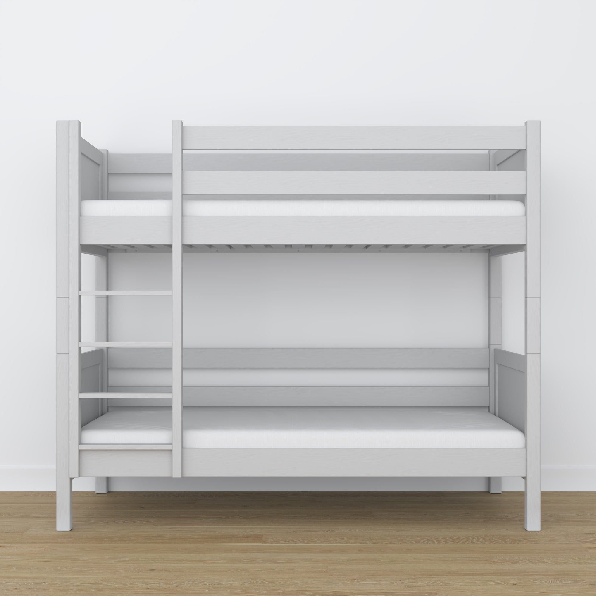 Grey Wooden Bunk Bed – Side View, Nizio Home