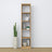 Bookcase oak natural oak – close-up of shelves and details, Nizio Home