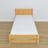 Letto con cassetto per materasso in legno pino naturale – allestimento nella cameretta dei bambini