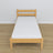 Natural pine bed made of wood – dimensions and diagram, Nizio Home