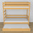 Natural Pine Wooden Bunk Bed – Dimensions and Diagram with Mattress Drawer