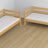 Natural Pine Wooden Bunk Bed – Dimensions and Diagram with Mattress Drawer