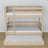 Oak Bunk Bed Bleached Oak – Dimensions and Diagram with Mattress Drawer