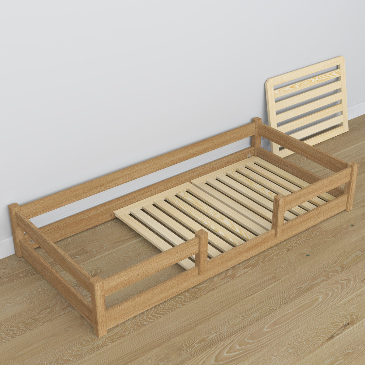 Low Bed Natural Oak Oak – Dimensions and Diagram, Nizio