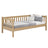 Sofa bed oak natural oak – side view, shape and proportions of the furniture