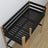 Black and Oak Wooden Loft Bed with Desk – Ladder and Joint Details