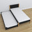 Bed with mattress drawer black-oak made of wood – dimensions, Nizio