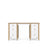 Scrivania in legno 6S Scandi bianco / rovere naturale