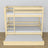 Clear Pine Bunk Bed – Wooden Slatted Frame, Mattress Drawer