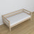 Sofa bed bleached oak made of oak – dimensions and diagram, Nizio