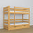 Letto a castello con cassetto pino naturale in legno – scandinavo design, Nizio