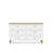 Chest of drawers with 6 drawers wooden white with oak 154 cm – bedroom, Scandinavian style