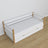 Letto divano con cassetto in legno bianco-quercia – allestimento nella cameretta dei bambini scandi