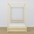 Clear pine canopy bed – open drawer, wooden, Nizio Home