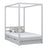 Wooden canopy bed with drawer grey – child’s room, scandi style