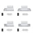 Letto matrimoniale grigio con cassetto in camera da letto – allestimento scandinava