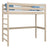 Letto a soppalco quercia sbiancata – scala e sponda in quercia, Nizio Home