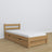 Oak bed with drawer natural oak – child’s room, scandi arrangement