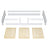 Low Wooden Grey Bed – Angled View, Bedroom