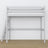 Letto a soppalco grigio – scala e sponda in legno, Nizio Home