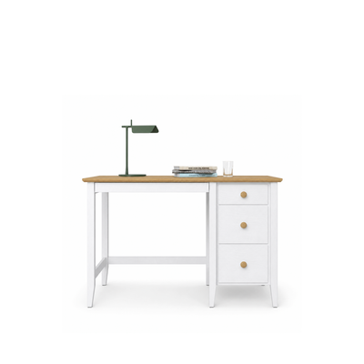Scrivania in legno 3S Scandi bianco / rovere naturale