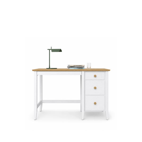 Scrivania in legno 3S Scandi bianco / quercia naturale