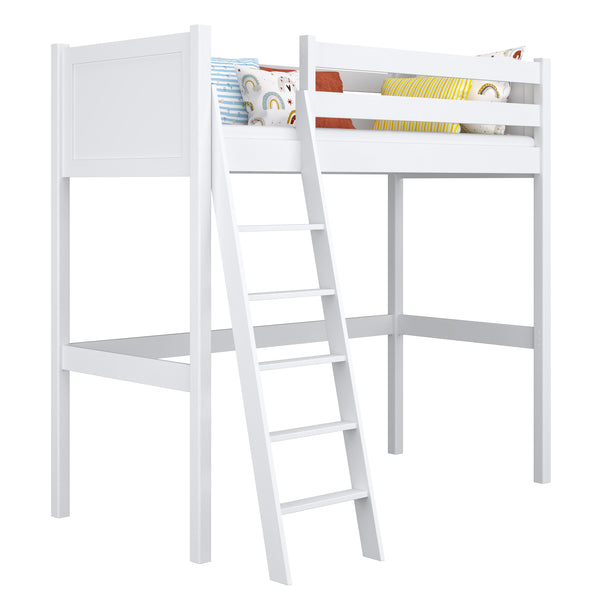 N04 Wooden Loft Bed in Custom RAL/NCS Color – Solid Wood, Nizio