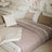 Letto bianco con baldacchino e cassetto – vista laterale, in legno, Nizio