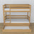 Natural Oak Bunk Bed – Oak Slatted Frame, Side View